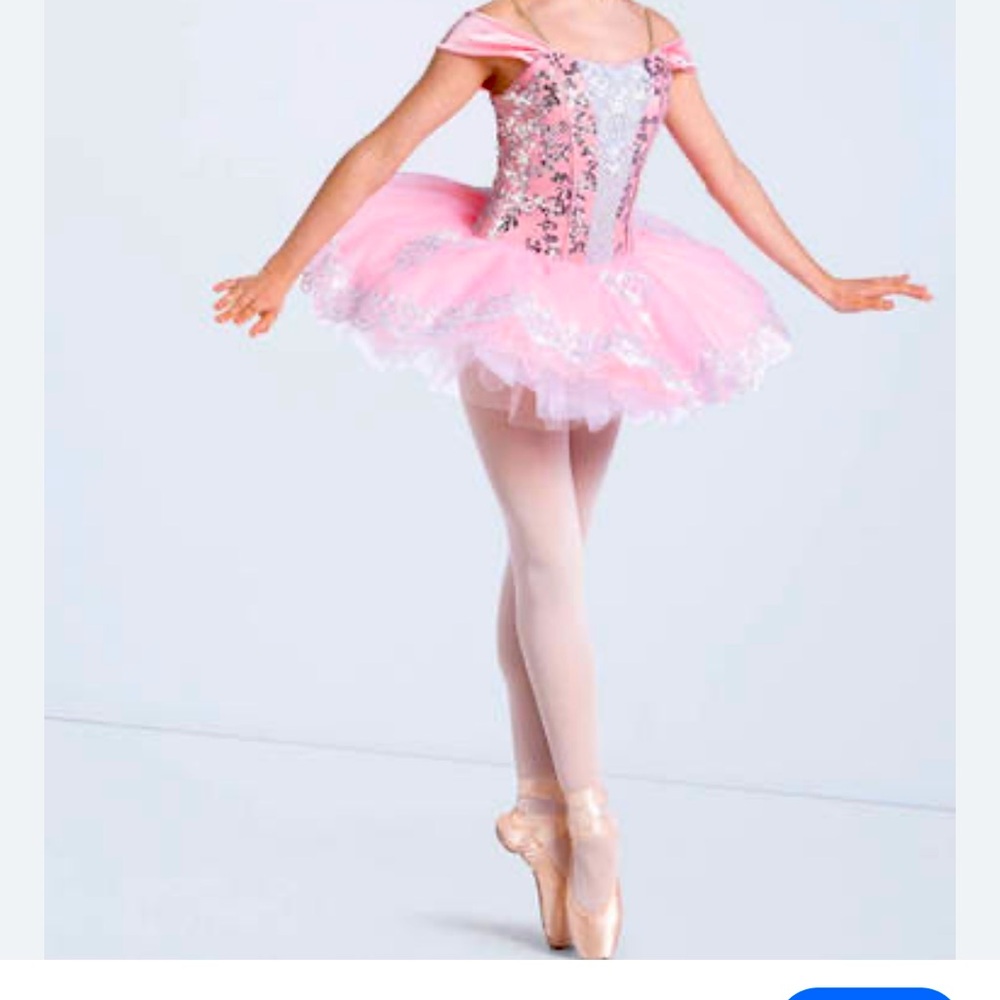 Weissman Pink and Silver Ballet Tutu Dress
